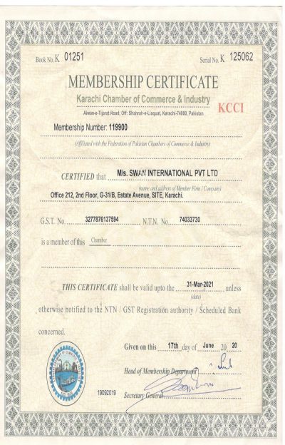 KCCI Certificate